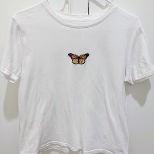 John Galt Butterfly Crew Neck T-Shirt